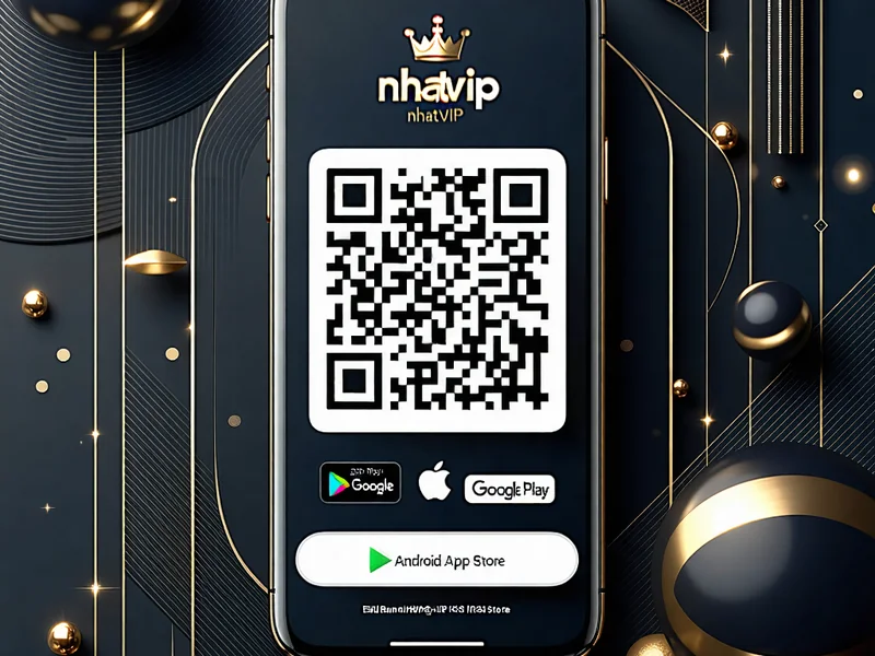 Mã QR để tải xuống ứng dụng NHATVIP cho cả Android và iOS