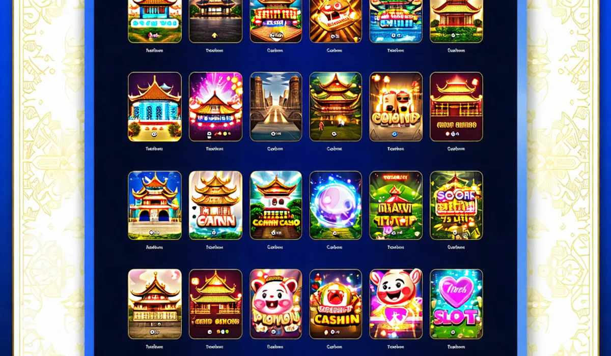 Màn hình lựa chọn trò chơi đa dạng trên ứng dụng NHATVIP