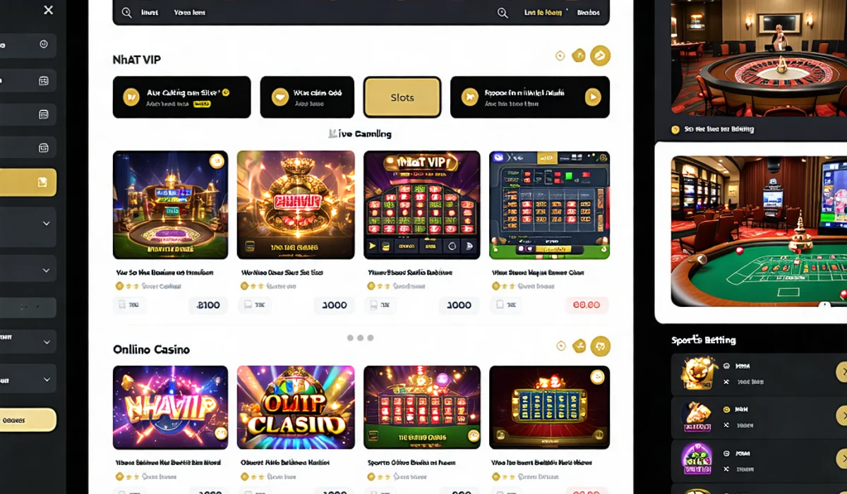 Ảnh chụp màn hình giao diện người dùng của ứng dụng NHATVIP