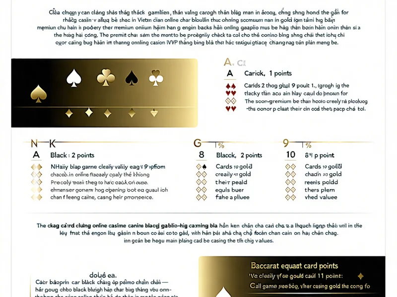 Biểu đồ giá trị lá bài Baccarat và cách tính điểm tại NHATVIP, NhatVip