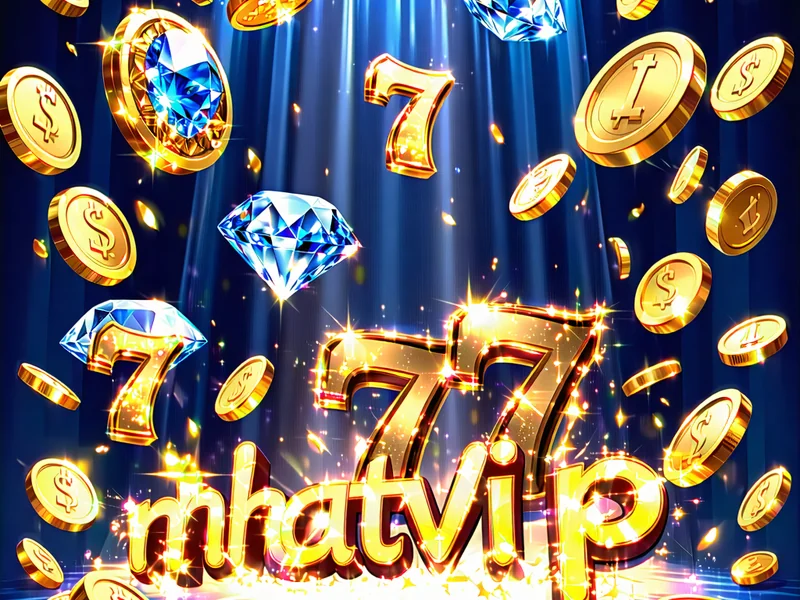 Các biểu tượng trò chơi xèng xếp chồng lên nhau và biến mất, tạo hiệu ứng thác đổ tại NHATVIP