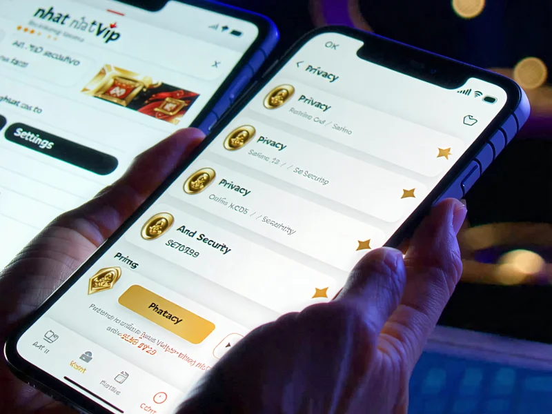 Người dùng đang điều chỉnh cài đặt quyền riêng tư và cookie trên trang web NHATVIP