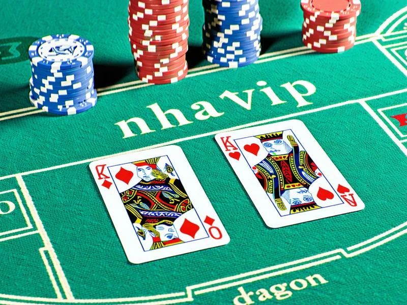 Hình ảnh trò chơi Rồng Hổ tại NHATVIP, NhatVip với hai lá bài được lật, tượng trưng cho sự nhanh chóng và đơn giản của trò chơi.