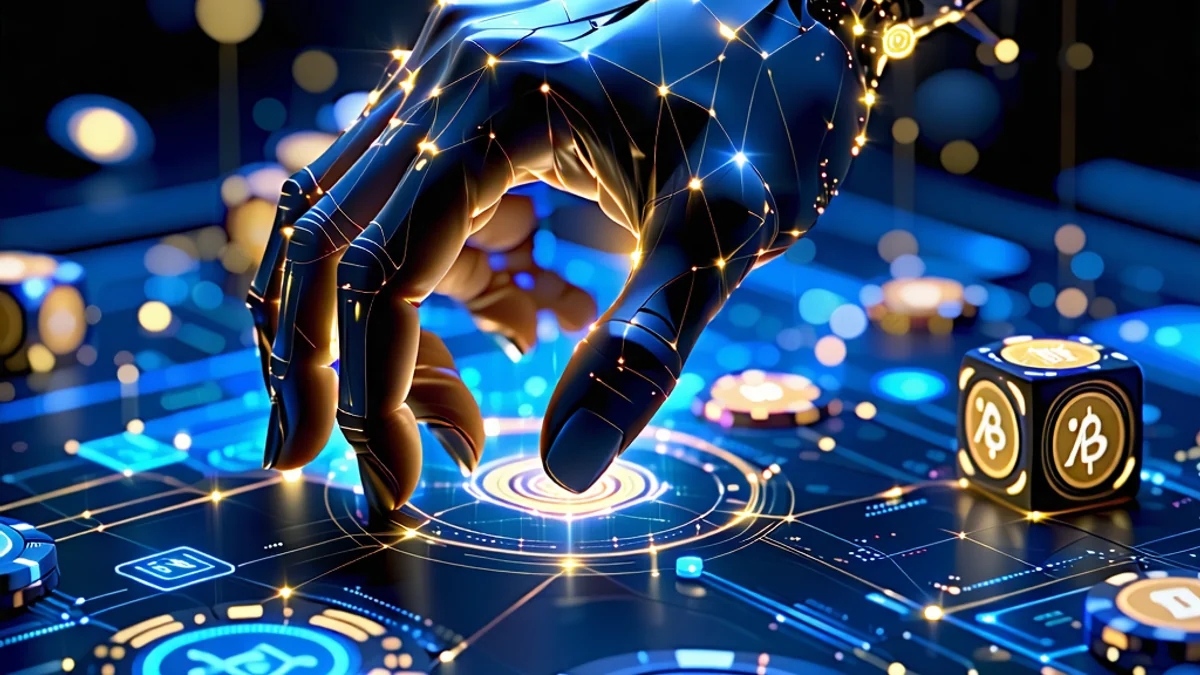 Hình ảnh minh họa công nghệ tương lai trong cá cược trực tuyến như AI, VR, blockchain, với logo NHATVIP, NhatVip và giao diện người dùng hiện đại.