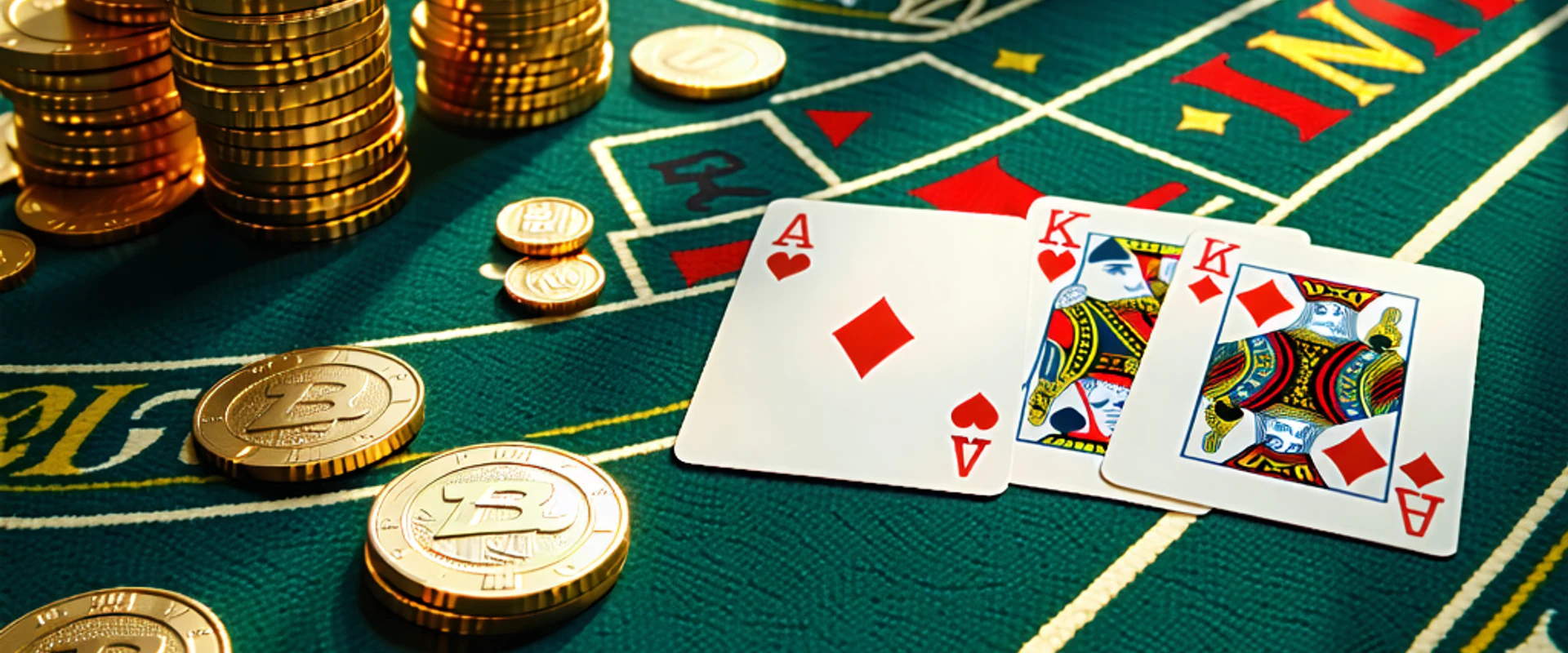 NHATVIP, NhatVip - Bàn Blackjack chuyên nghiệp với các lá bài và chip vàng