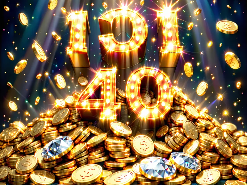 Biểu tượng giải độc đắc lớn với tiền vàng và chip casino tại NHATVIP