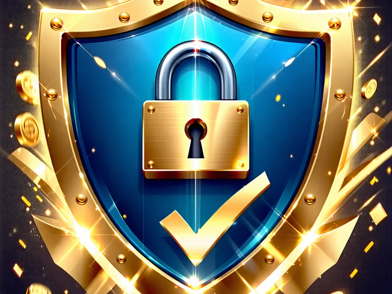 Biểu tượng bảo mật và minh bạch của NHATVIP, đảm bảo an toàn cho người chơi xổ số