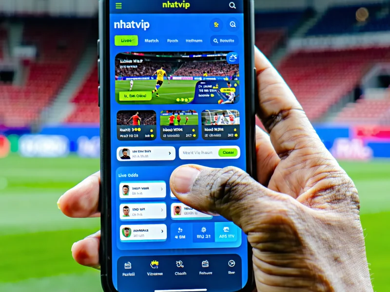 Giao diện ứng dụng di động NHATVIP trên điện thoại