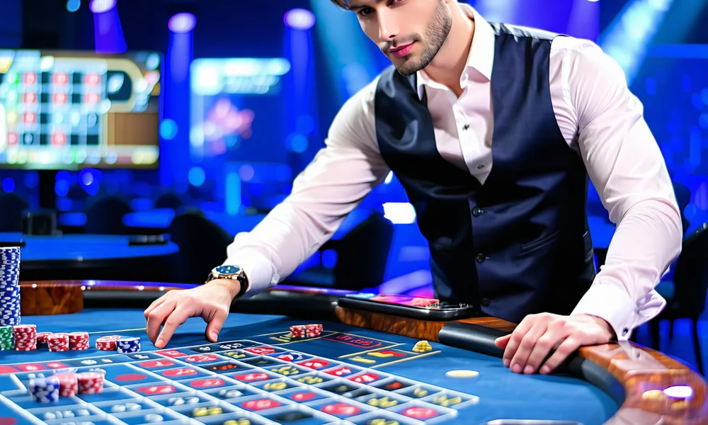 Thiết bị phát sóng trực tiếp hiện đại và phòng thu sòng bạc chuyên nghiệp của NHATVIP