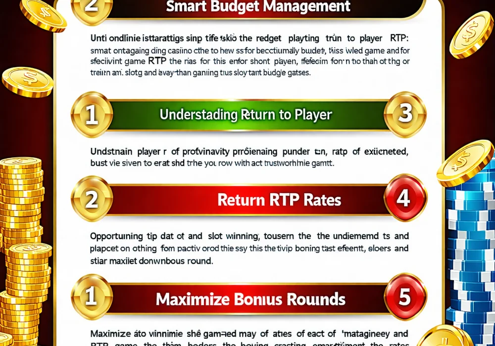 Đồ họa minh họa mẹo và chiến lược chơi Slot Game tại NHATVIP